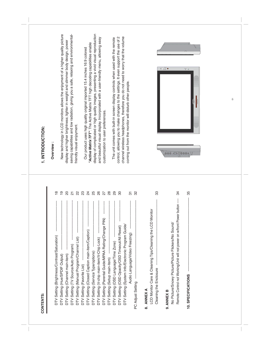 Jensen JE1510 specifications Introduction, Contents 