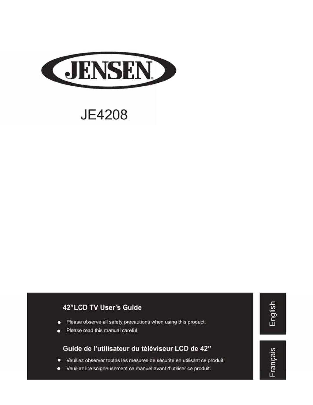 Jensen JE4208 manual 