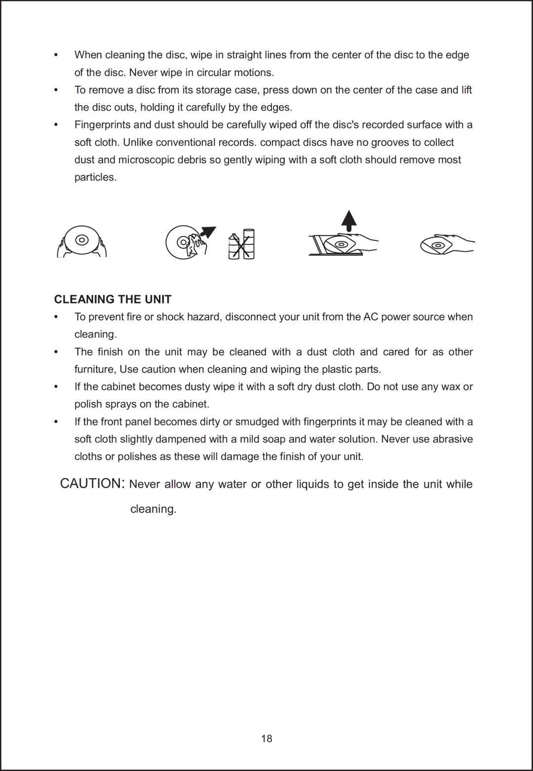 Jensen JIMS-260I user manual Cleaning the Unit 