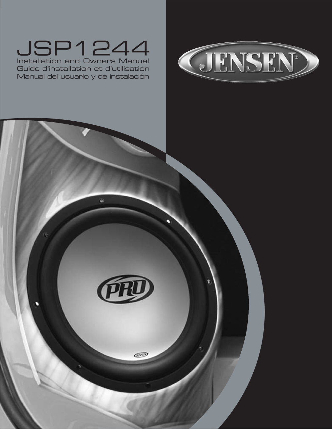 Jensen JSP1244 owner manual 