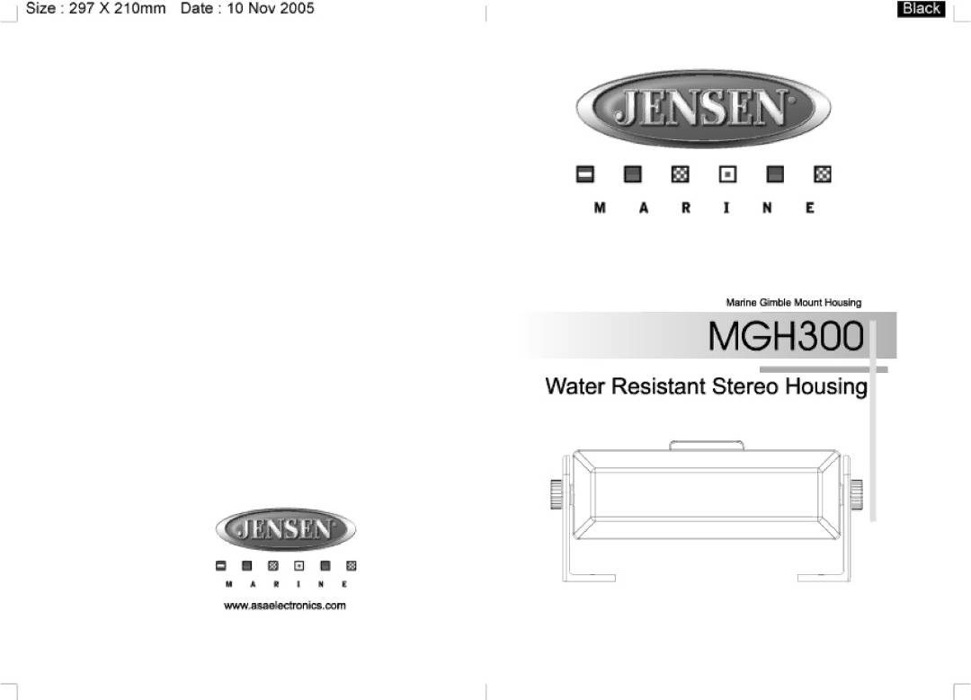 Jensen MGH300 manual 