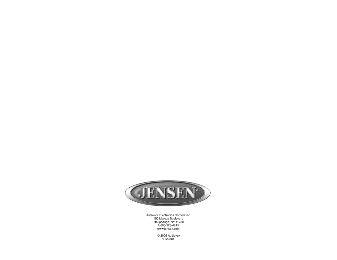 Jensen MP5610 owner manual 