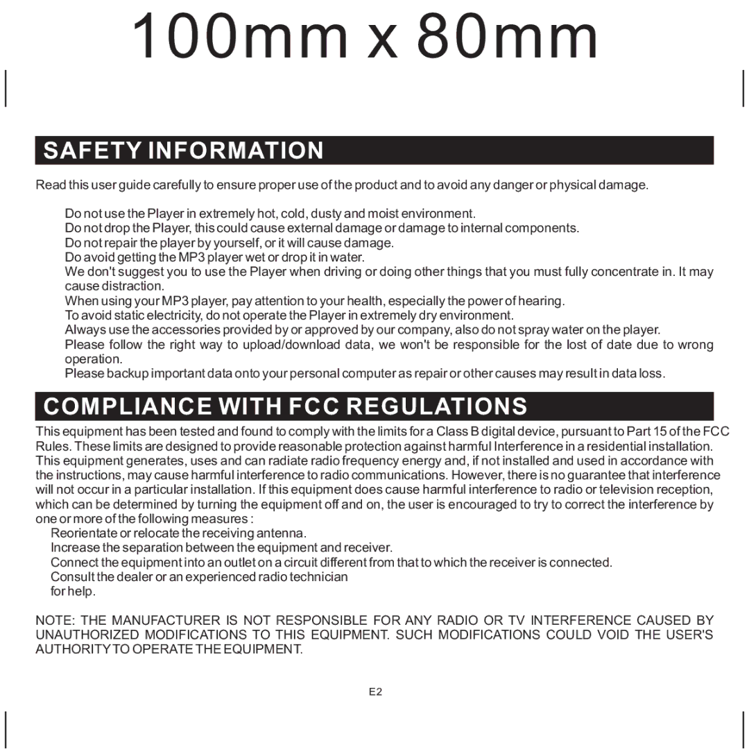 Jensen SMP-xGBEB, SMP-1GBEB user manual Safety Information, Compliance with FCC Regulations 