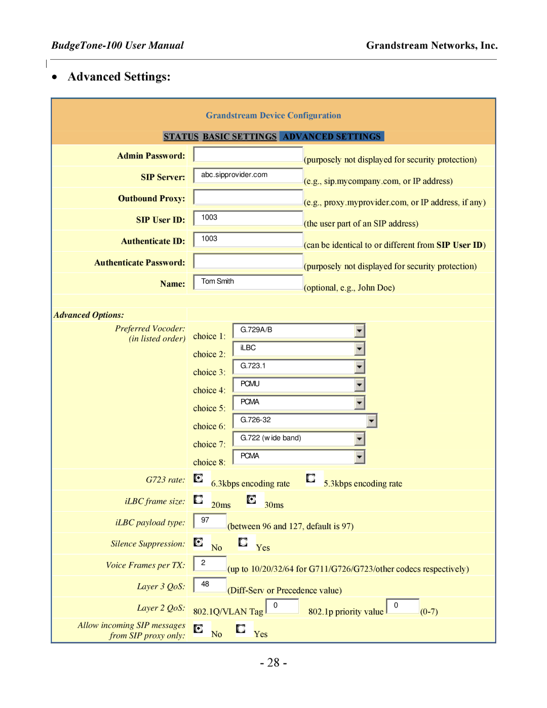 Jensen Tools 100 Sereis user manual Status Basic Settings Advanced Settings 