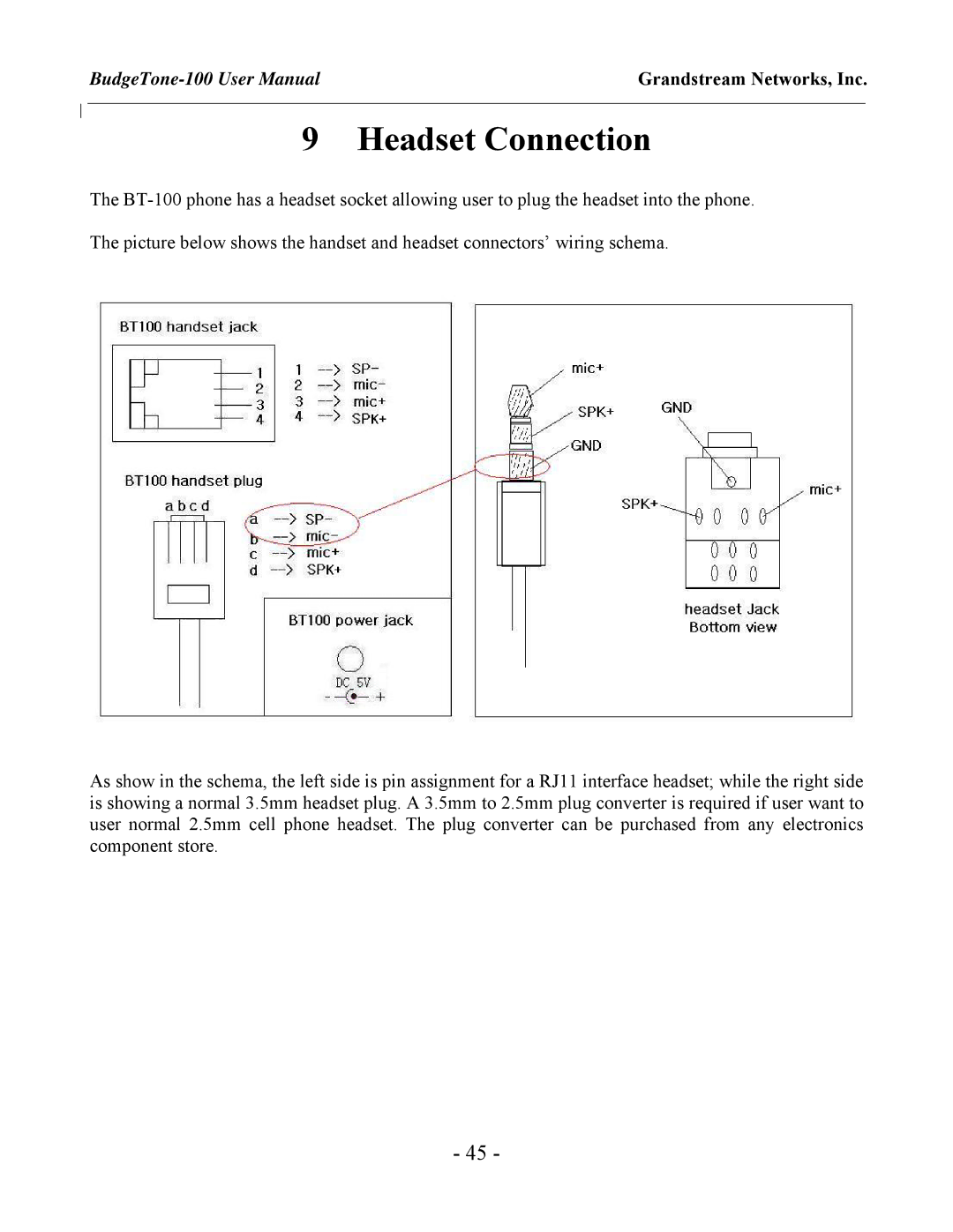 Jensen Tools 100 Sereis user manual Headset Connection 