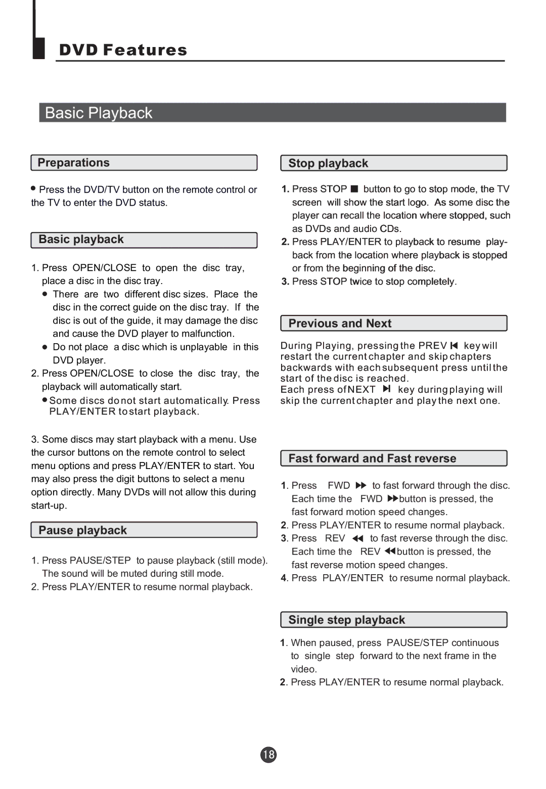 Jensen Tools CV2017J user manual DVD Features 