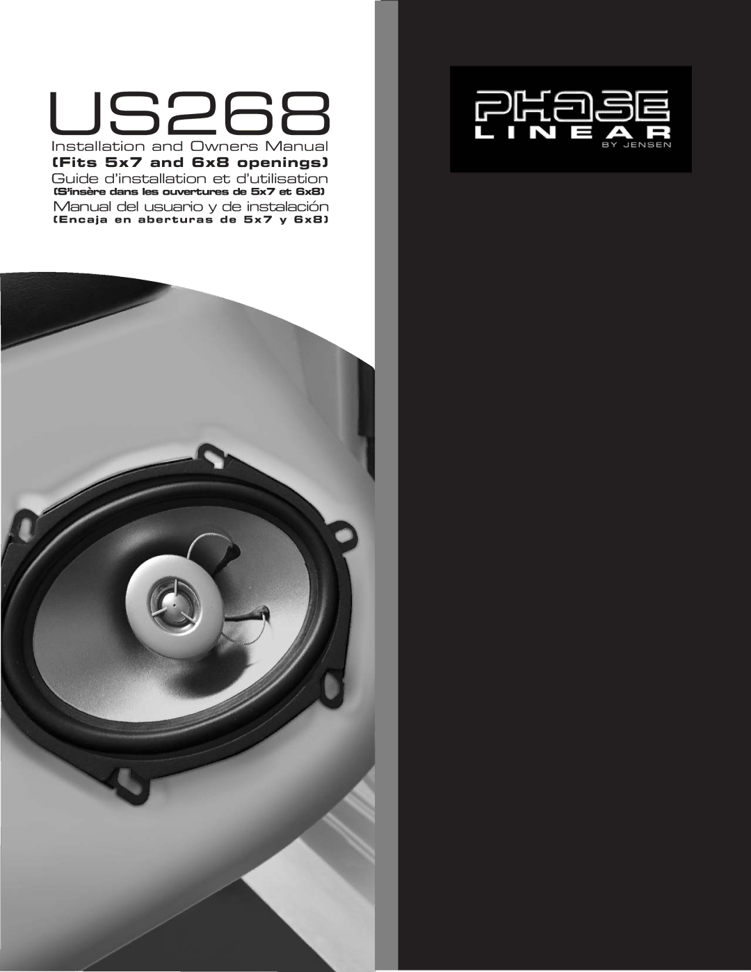 Jensen US268 owner manual 