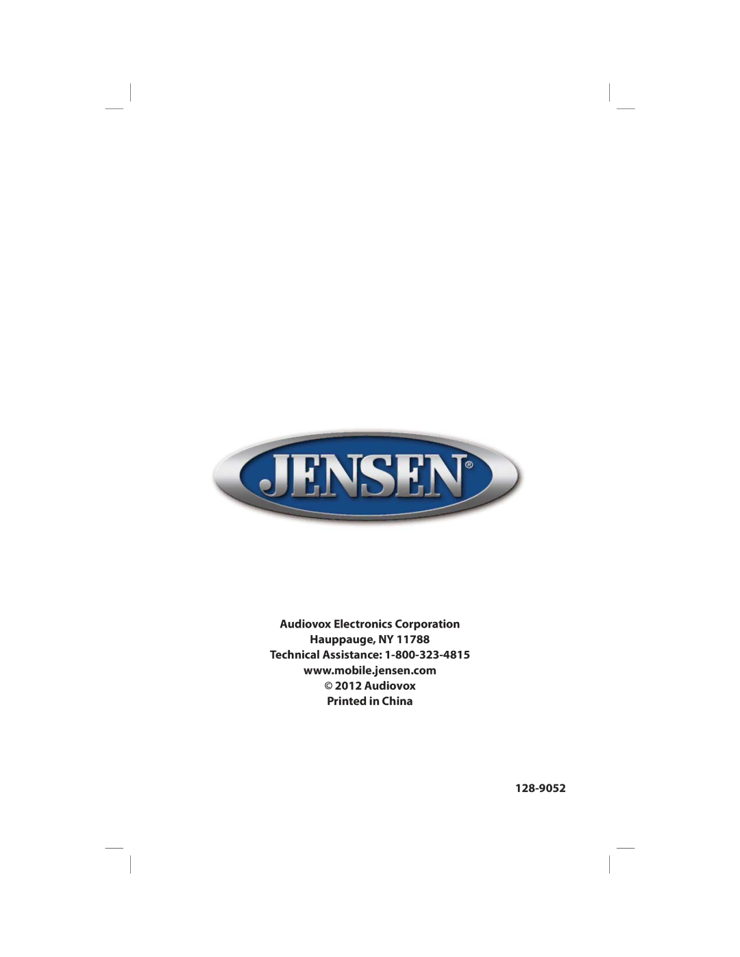 Jensen VM9215BT operating instructions 