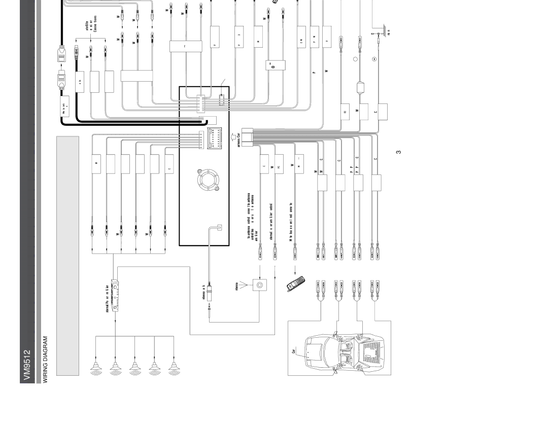 Jensen VM9512 operation manual Wiring Diagram 