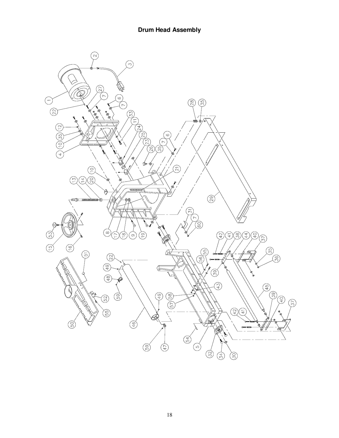 Jet Tools 22-44 Plus owner manual Drum Head Assembly 