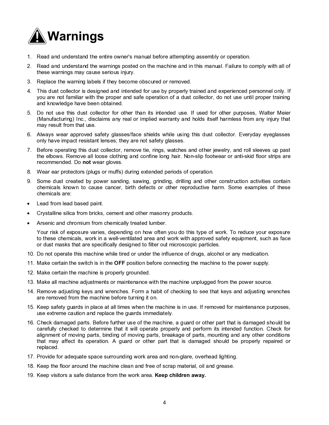 Jet Tools DC-1100CK operating instructions 