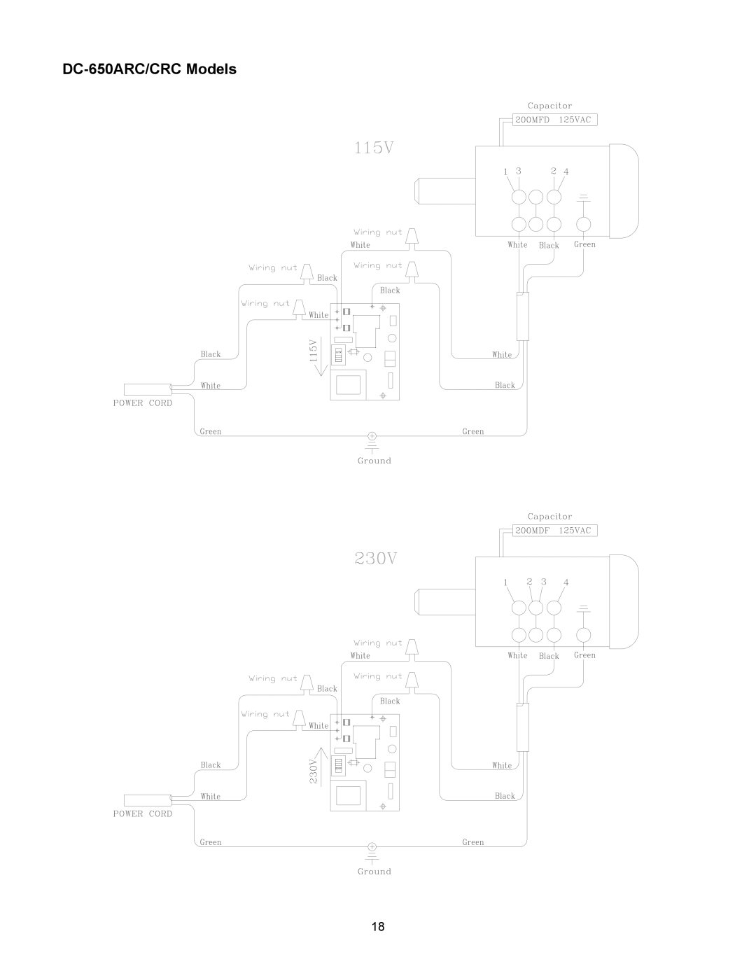 Jet Tools DC-650CRC operating instructions DC-650ARC/CRC Models 