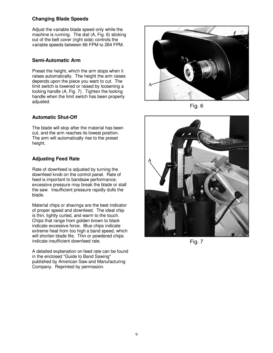 Jet Tools HBS-1321W WMH Changing Blade Speeds, Semi-Automatic Arm, Automatic Shut-Off, Adjusting Feed Rate 