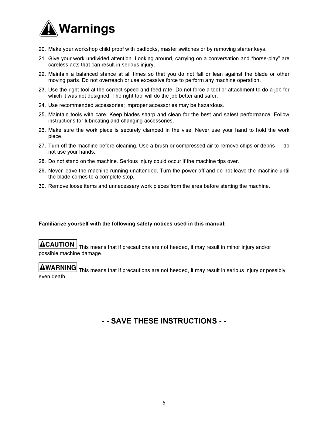 Jet Tools HBS-56S operating instructions 