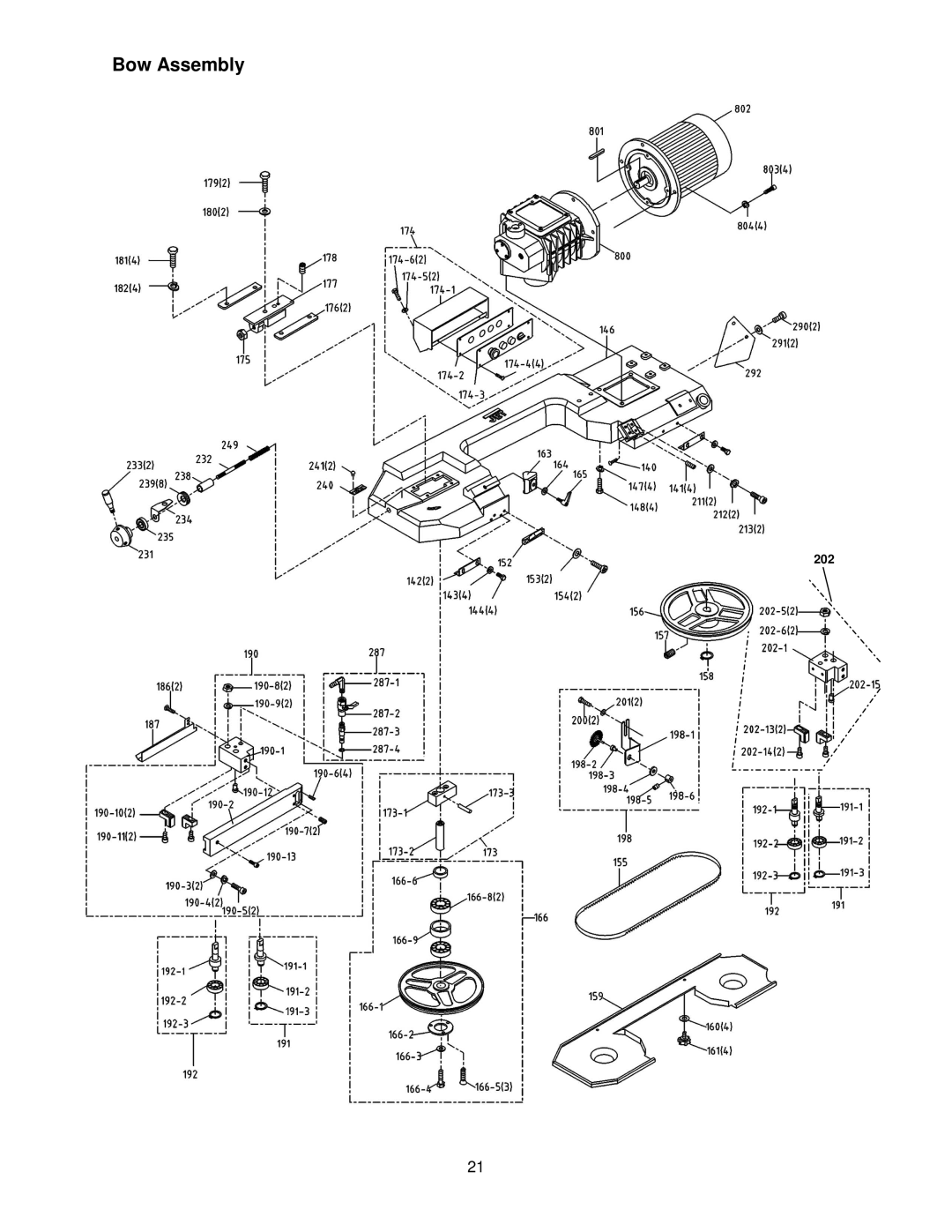 Jet Tools HBS-814GH operating instructions Bow Assembly 