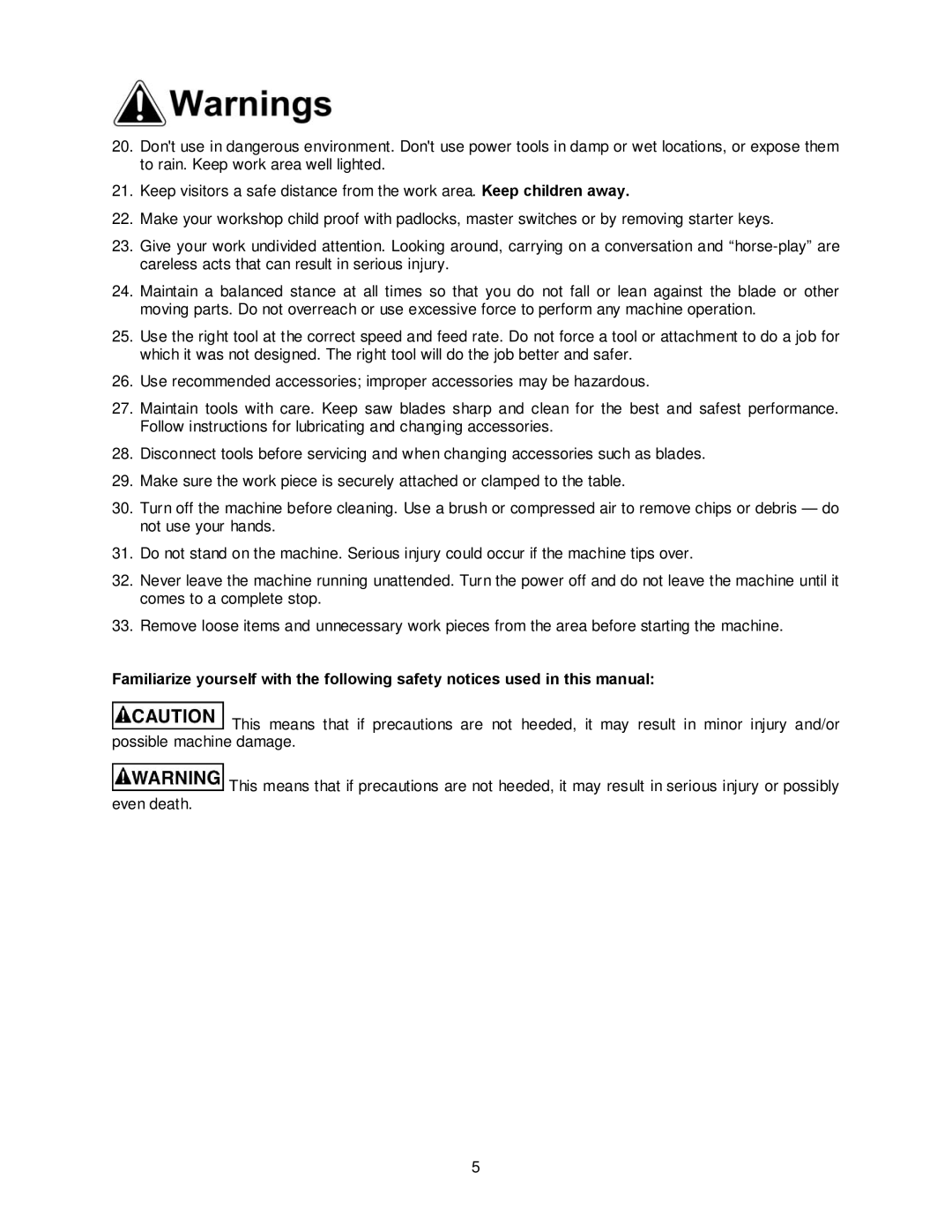 Jet Tools JBTS-10MJS operating instructions 