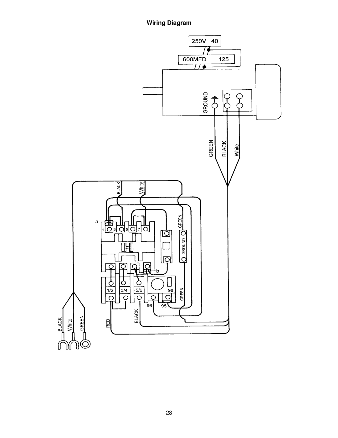 Jet Tools JJ-8CS owner manual Wiring Diagram 