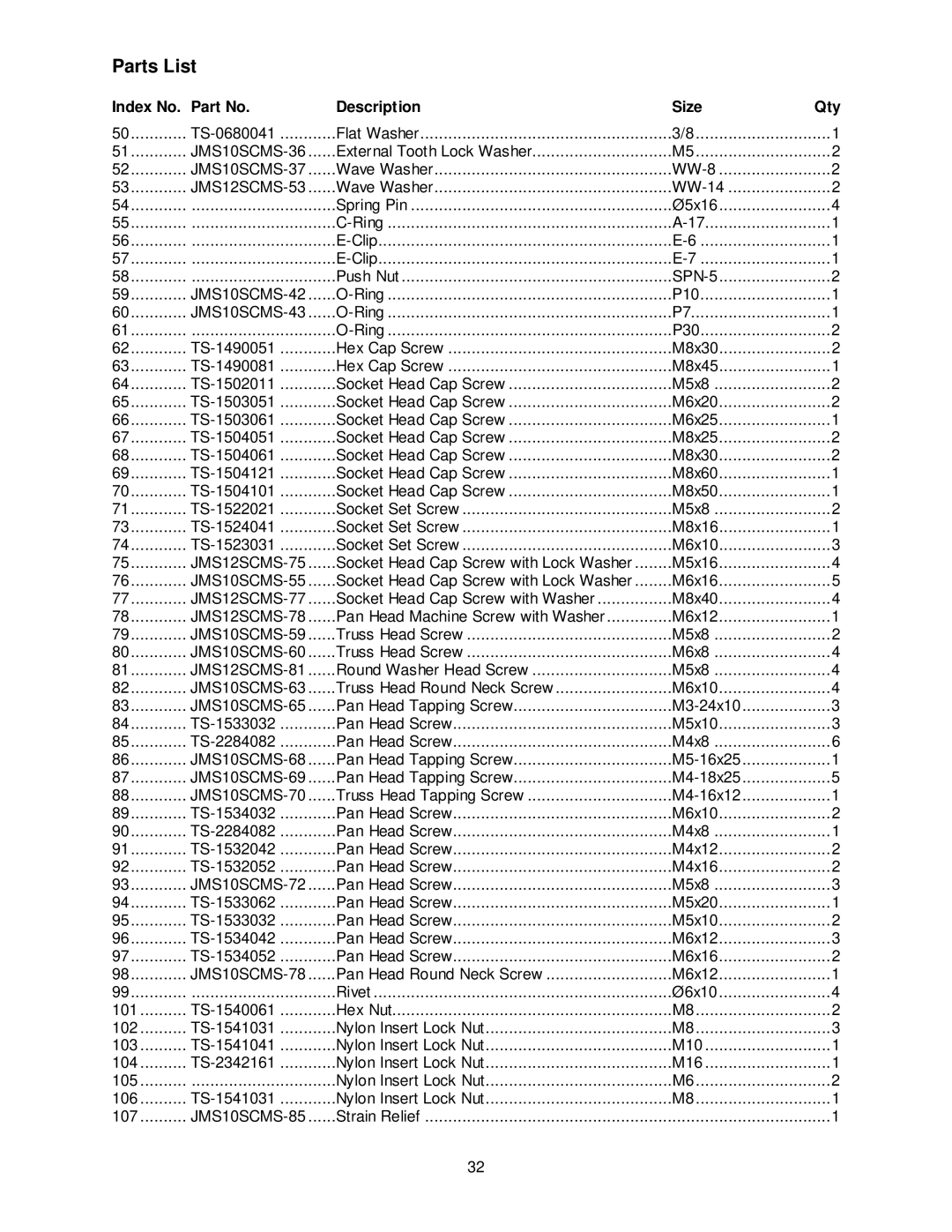 Jet Tools JMS-12SCMS JMS10SCMS-36, JMS10SCMS-37, JMS12SCMS-53, JMS10SCMS-43, JMS12SCMS-77, JMS12SCMS-78, JMS10SCMS-59 