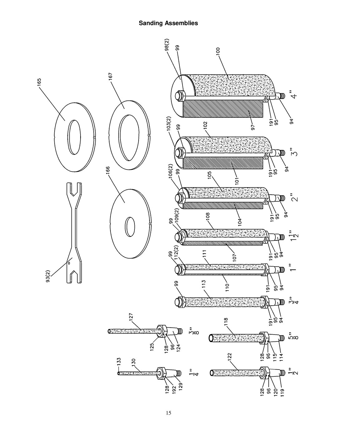 Jet Tools JOVS-10 owner manual Sanding Assemblies 