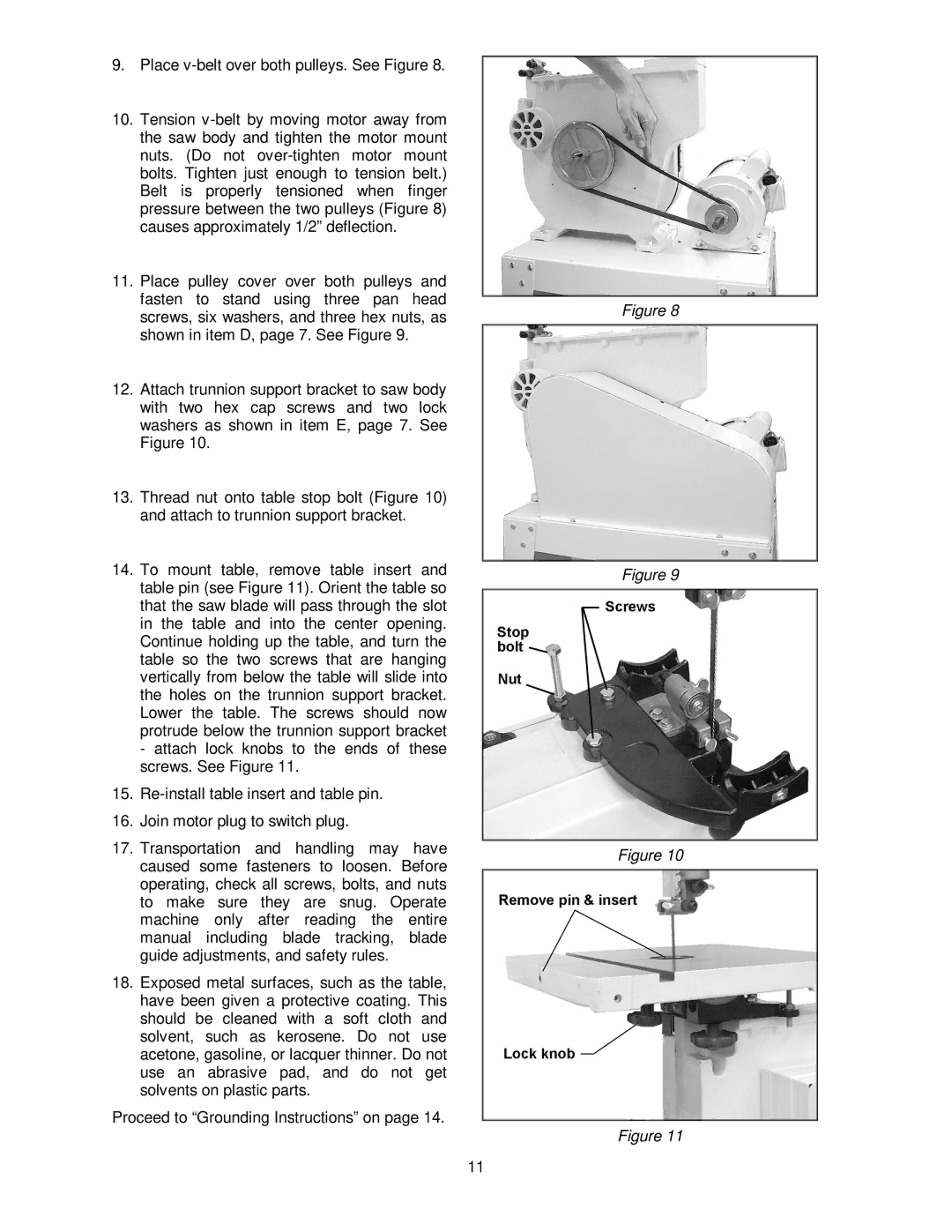 Jet Tools JWBS-14OS, JWBS-14CS operating instructions 