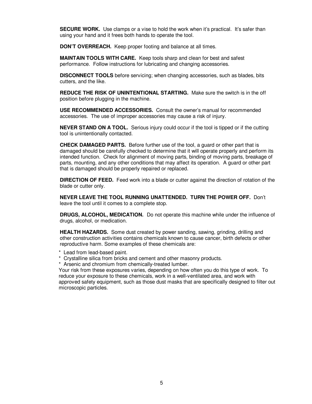 Jet Tools JWBS-14DX operating instructions 