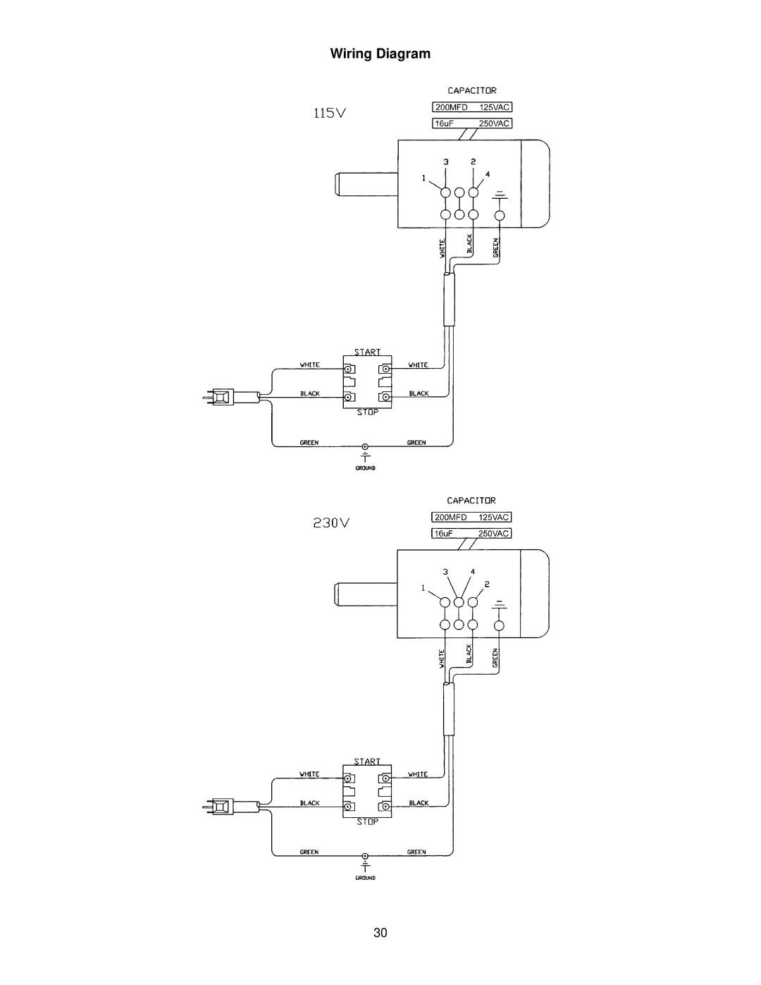 Jet Tools JWBS-16 owner manual Wiring Diagram 