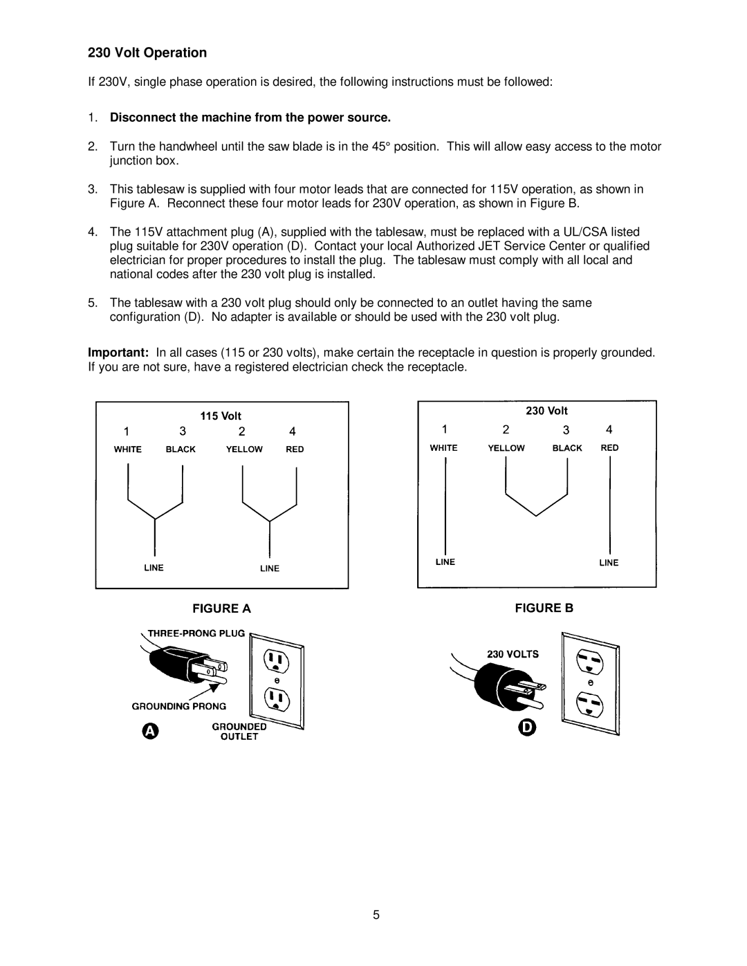 Jet Tools JWCS-10A owner manual Disconnect the machine from the power source 