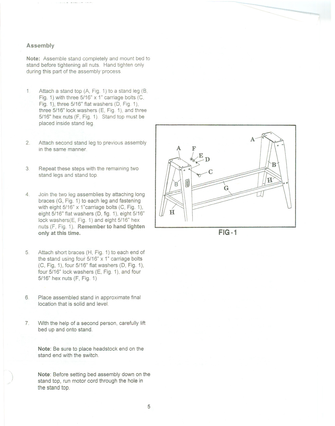 Jet Tools JWL-1236 manual FIG-1, Assembly 