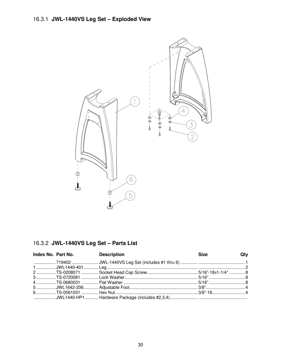 Jet Tools JWL-1440VS operating instructions 16-18x1-1/4 