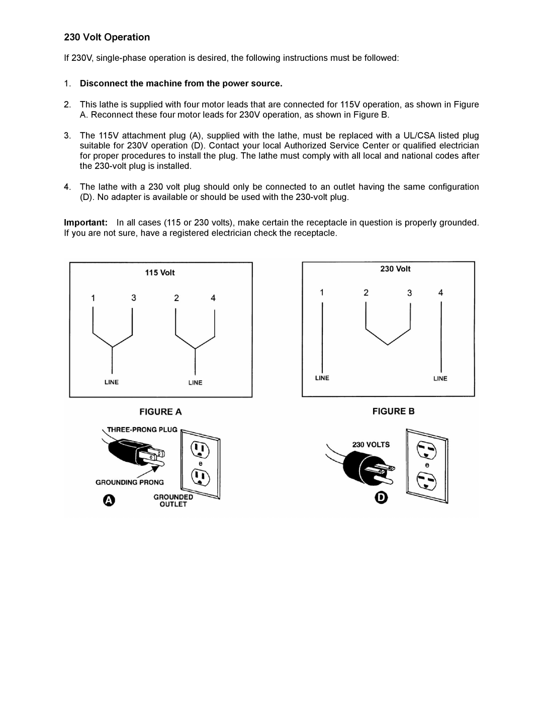 Jet Tools JWL-1442VS operating instructions Disconnect the machine from the power source 