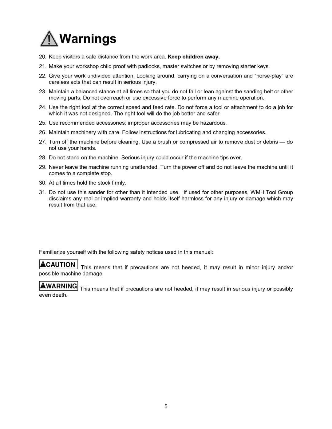 Jet Tools OES-80CS operating instructions 