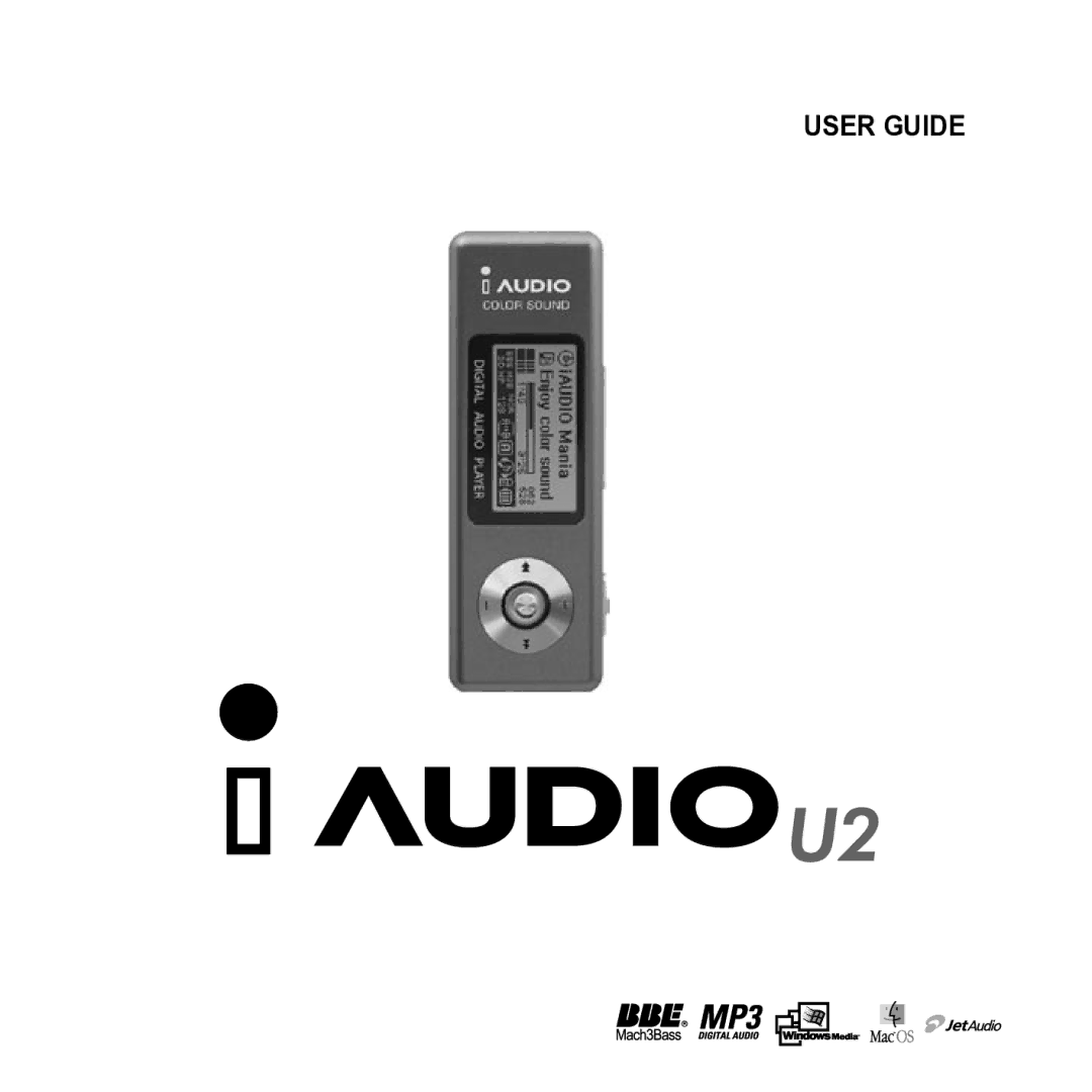 JetAudio iAUDIO U2 manual User Guide 