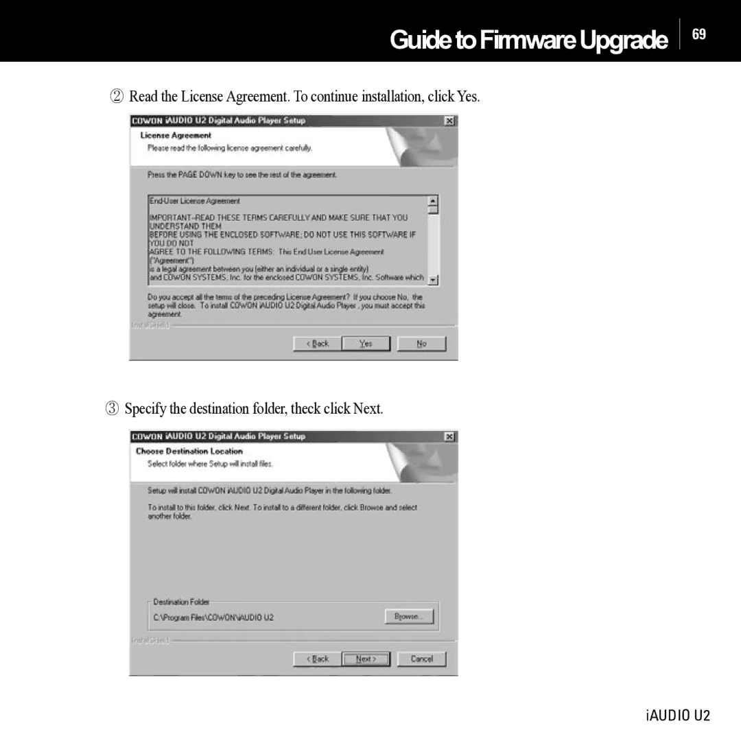 JetAudio iAUDIO U2 manual GuidetoFirmwareUpgrade 