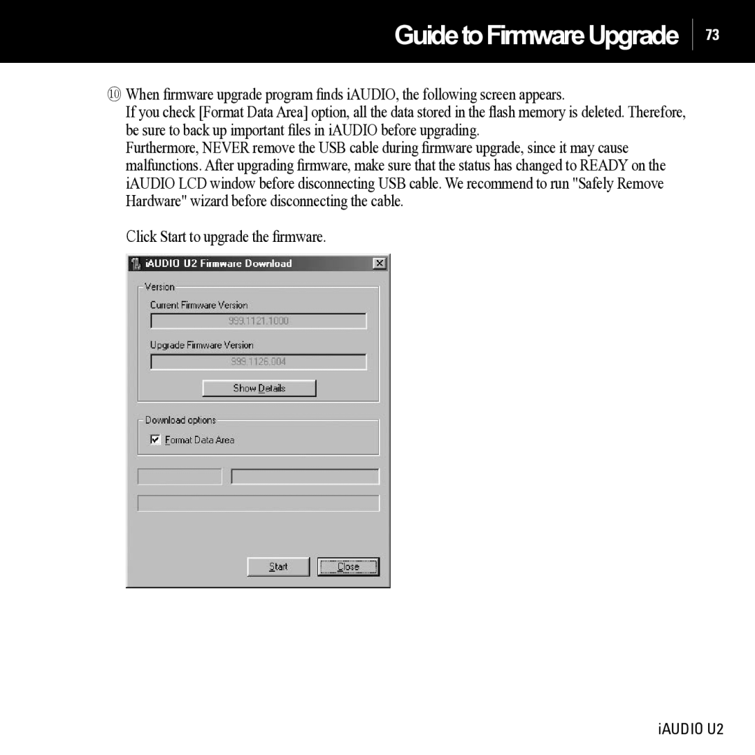 JetAudio iAUDIO U2 manual GuidetoFirmwareUpgrade 