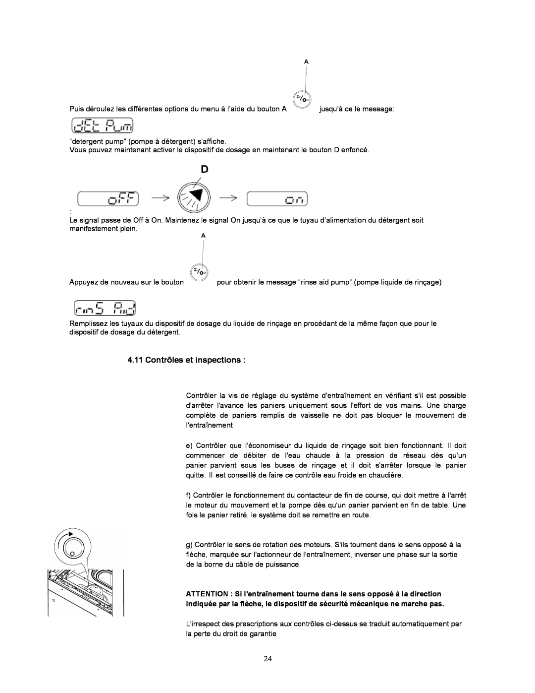 Jettech Metal Products FX-44 operation manual Contrôles et inspections 