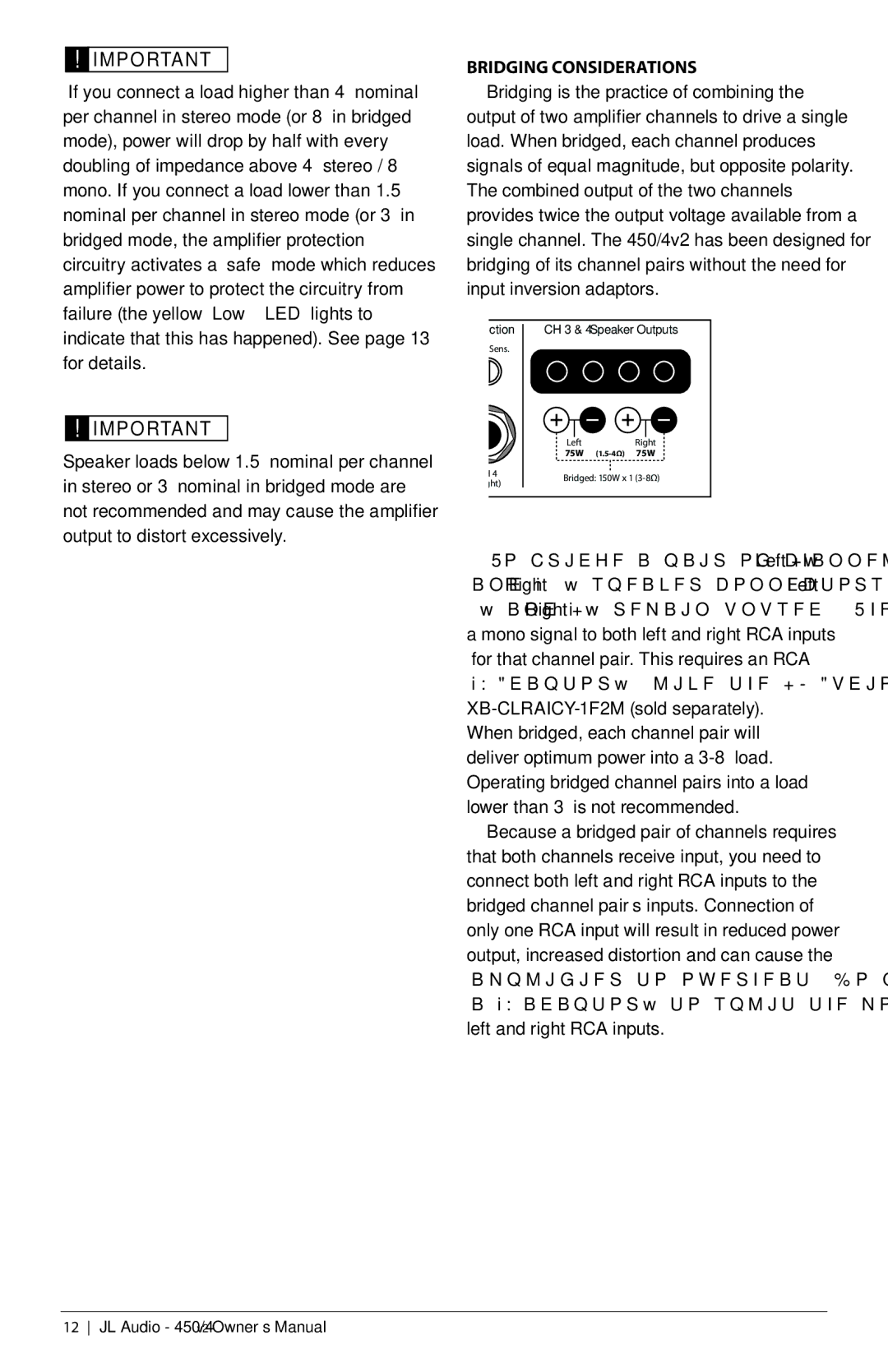 JL Audio 450/4V2 owner manual Status Indicator Lights Servicing Your JL Audio Amplifier, Protection Circuitry 