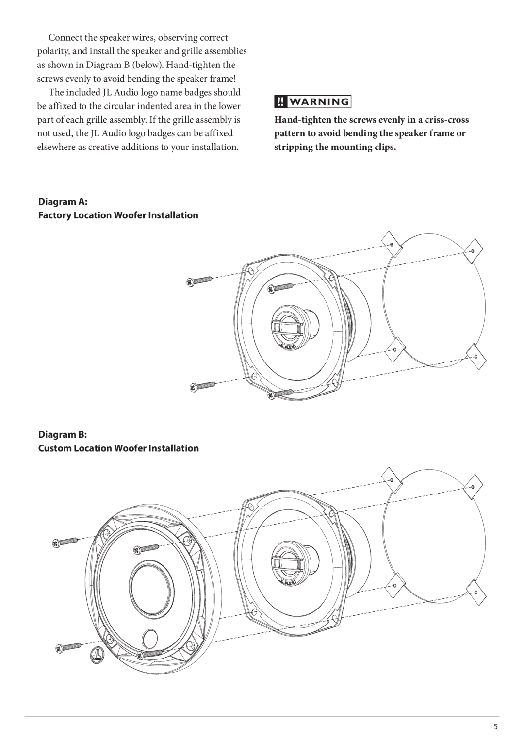 JL Audio C2-525x owner manual 