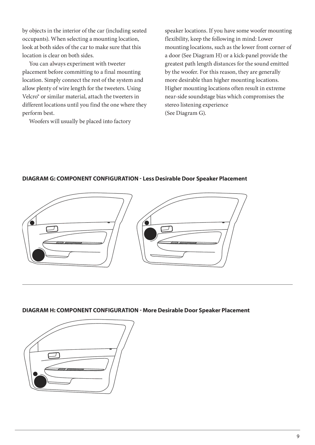 JL Audio C3-650-XO, C3-650cw owner manual See Diagram G 