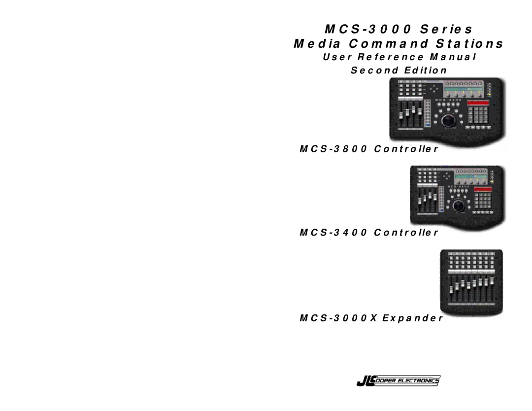 JL Audio MCS-3800 manual MCS-3000 Series Media Command Stations 