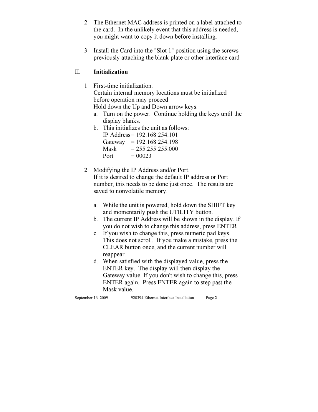 JL Audio MCS-3800 manual II. Initialization 