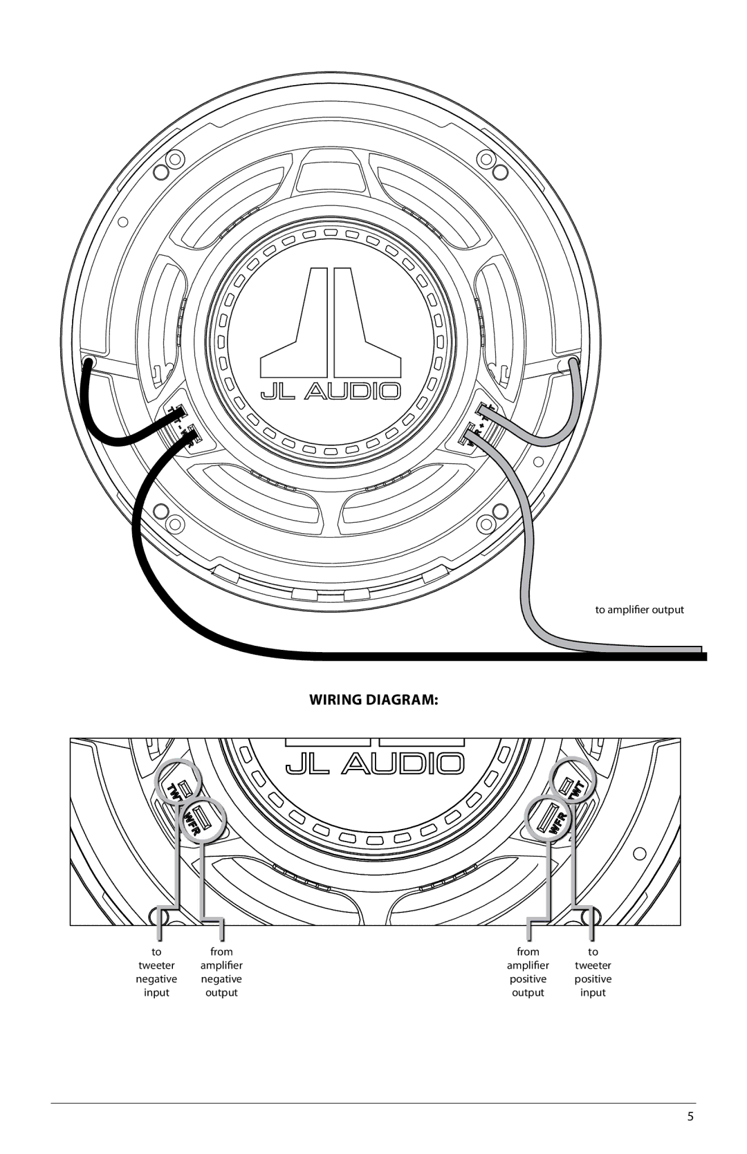 JL Audio MX650-CCX, MX770-CCX owner manual Wiring diagram 