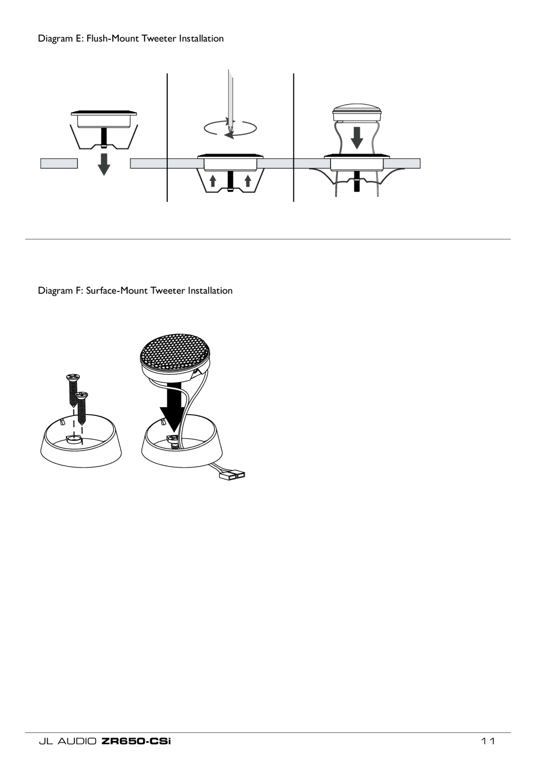 JL Audio owner manual JL Audio ZR650-CSi 