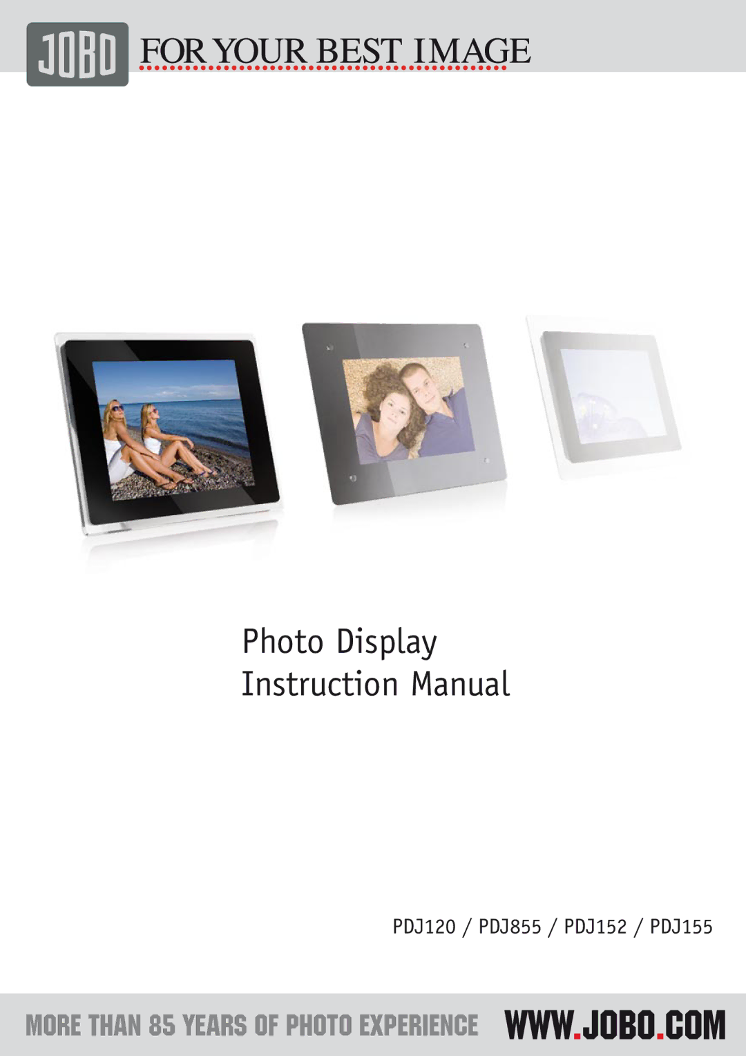 JOBO PDJ155, PDJ855, PDJ152, PDJ120 instruction manual Photo Display 