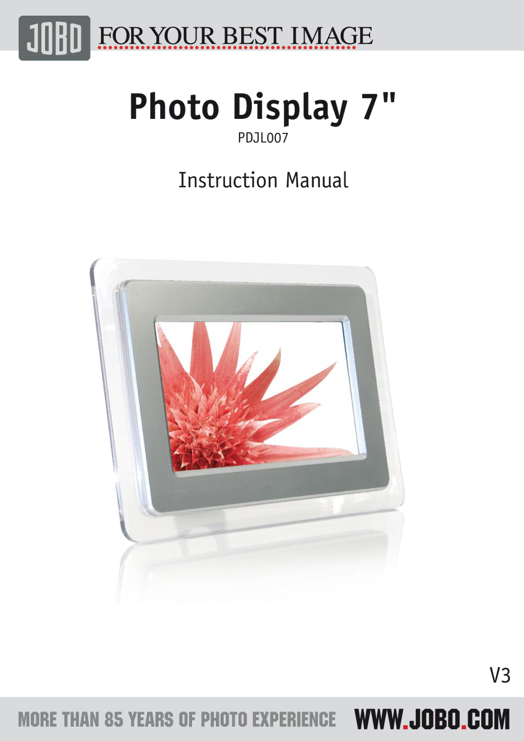 JOBO PDJL007 instruction manual Photo Display 