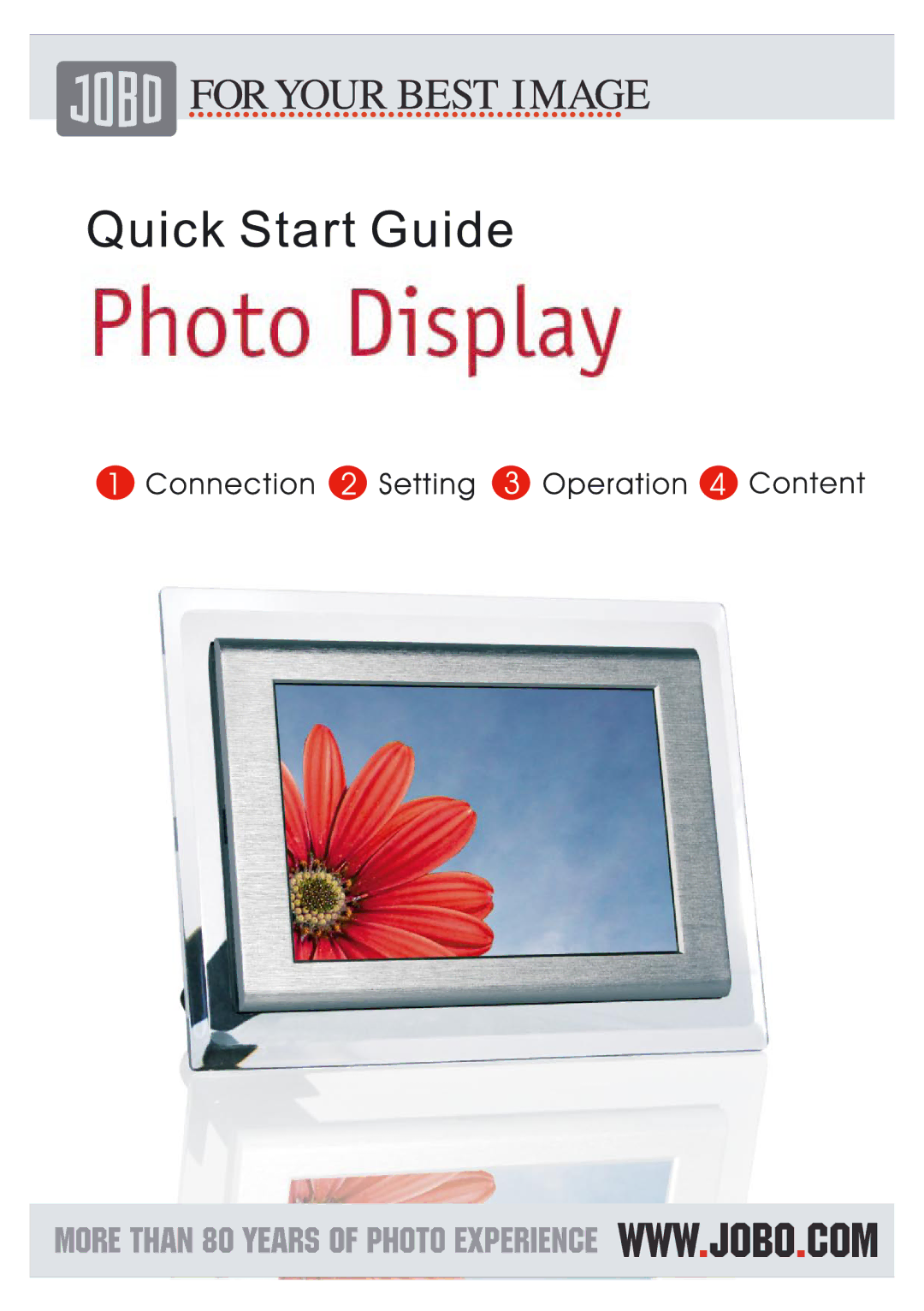 JOBO Photo Frame manual 