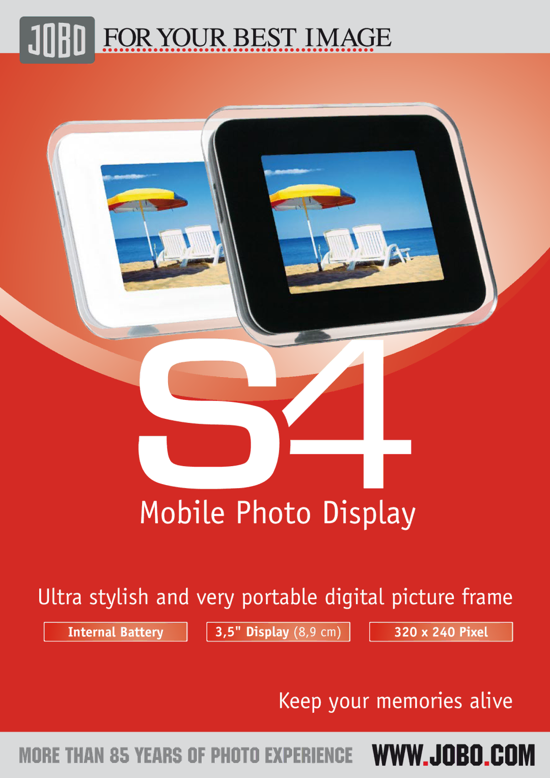 JOBO S4 manual Mobile Photo Display 