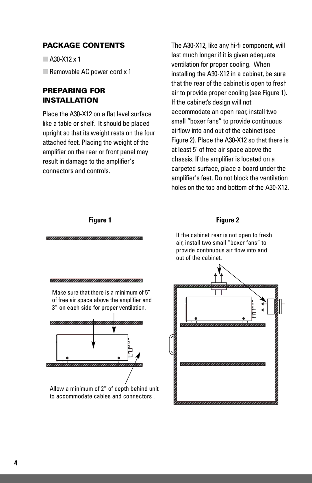 JobSite Systems A30-X12 manual Package Contents, Preparing for Installation 