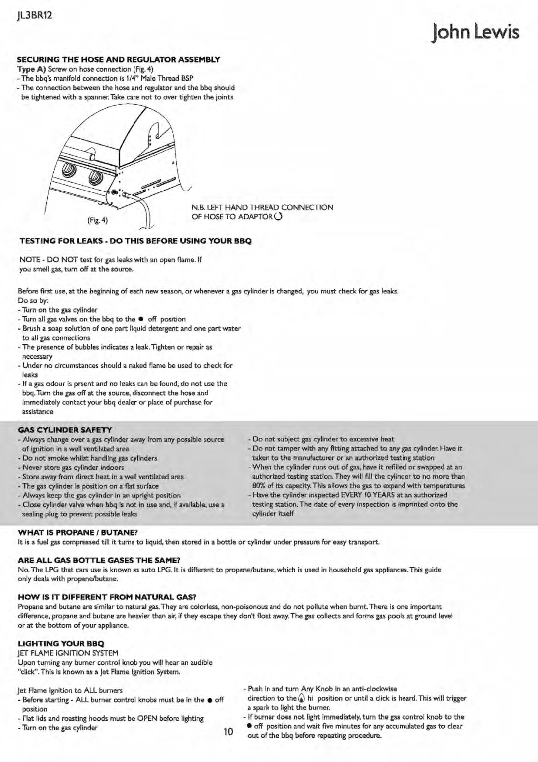 John Lewis JL3BR12 manual 