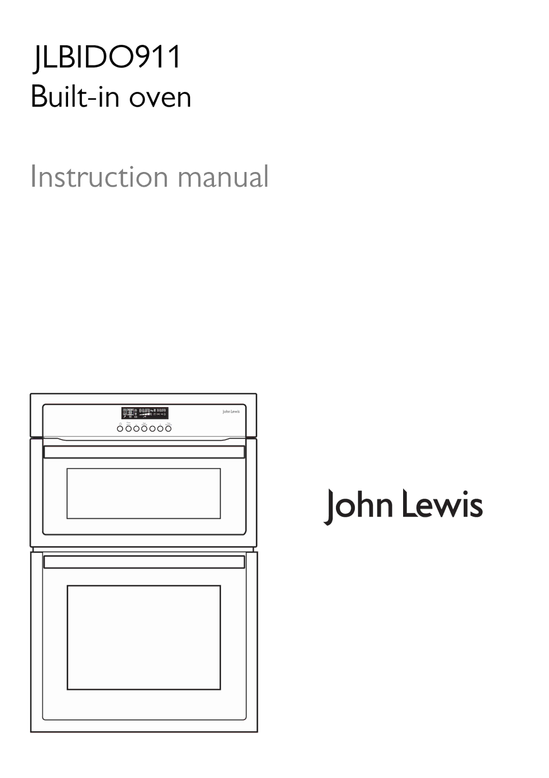 John Lewis JLBIDO911 instruction manual 