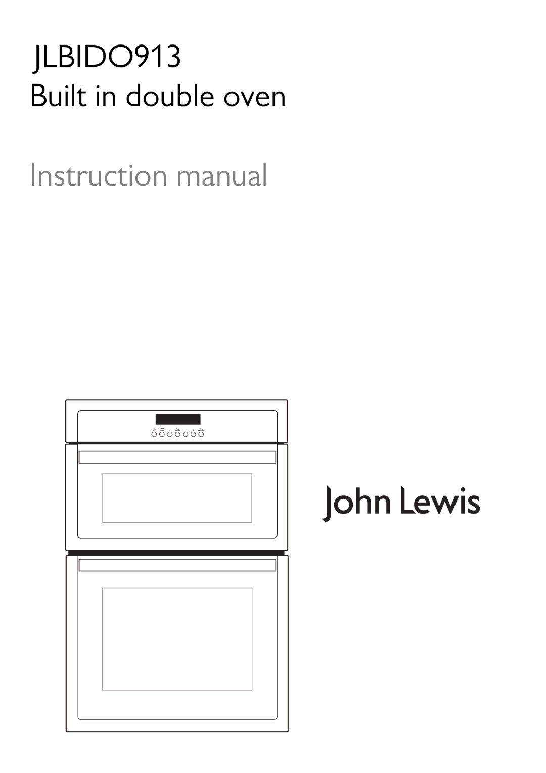 John Lewis JLBIDO913 instruction manual 